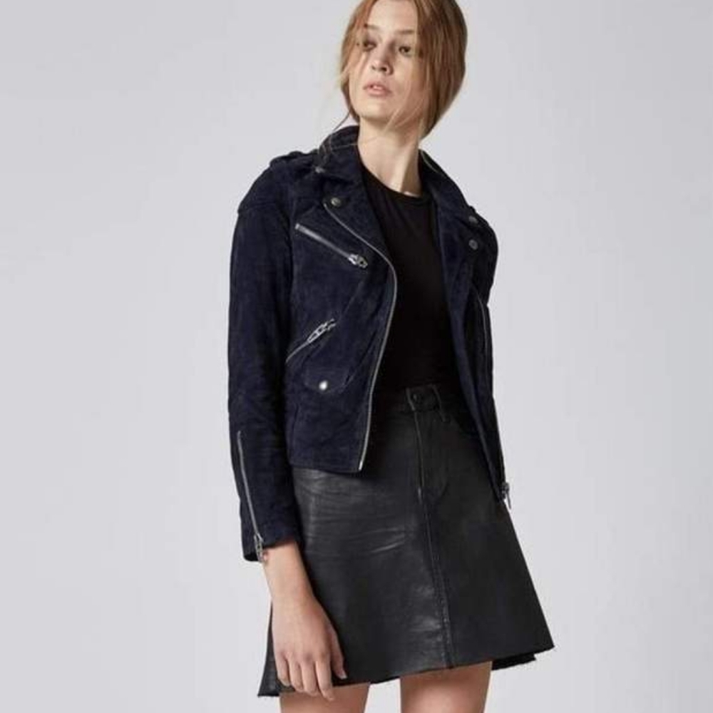 Blank NYC suede moto jacket